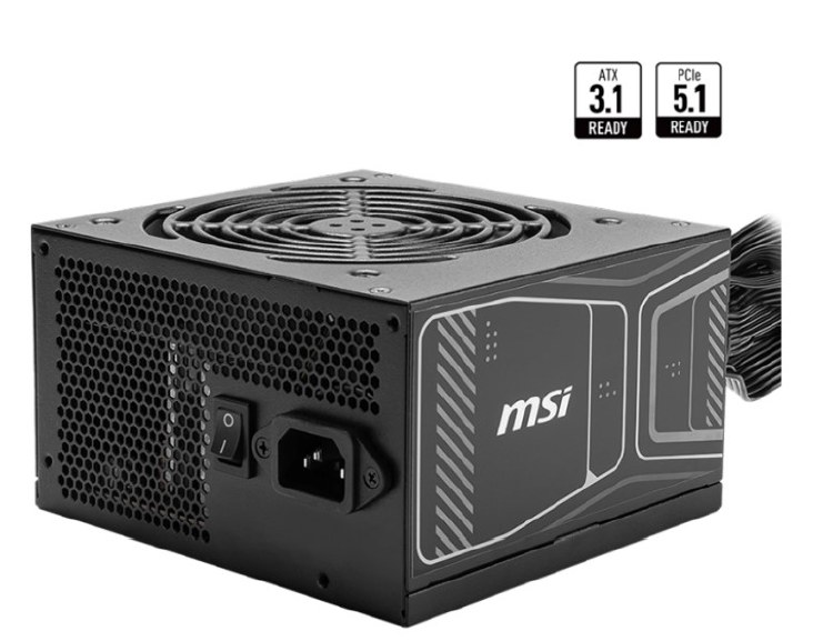 MSI MAG A850GN PCIE5 850W Up to 90% (80 Plus Gold) ATX Power Supply Unit