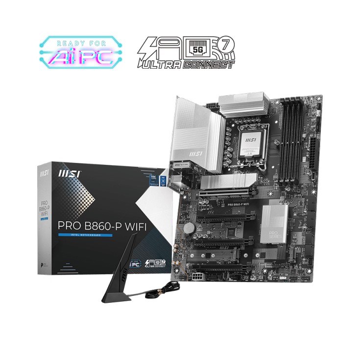 MSI PRO B860-P WIFI INTEL CORE ULTRA MOTHERBOARD LGA 1851