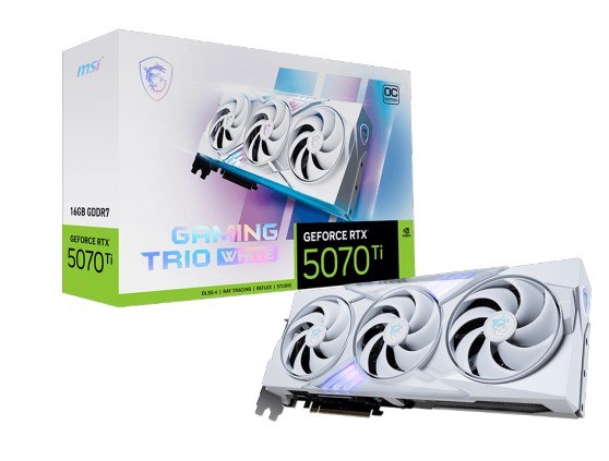 MSI GeForce RTX 5070 Ti 16G GAMING TRIO OC WHITE
