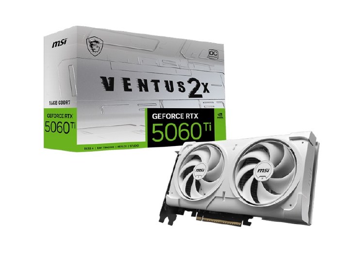 MSI GeForce RTX 5060 Ti 16G VENTUS 2X OC WHITE PLUS