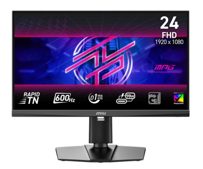 MSI MPG 242R X60N - 24.1" Rapid TN, 1920 x 1080 FHD, 600Hz, 0.1ms