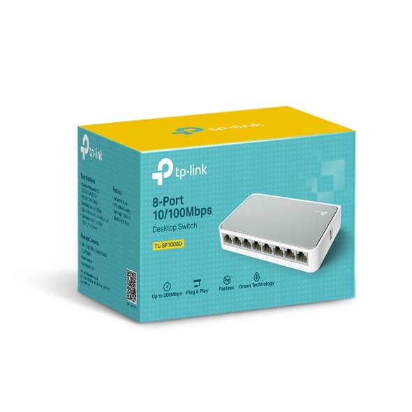 TP-Link 8 Port Switch 10/100Mbps - TL-SF1008D