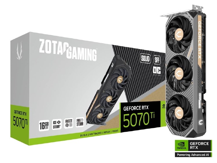 ZOTAC GeForce RTX 5070 Ti 16G SOLID SFF OC