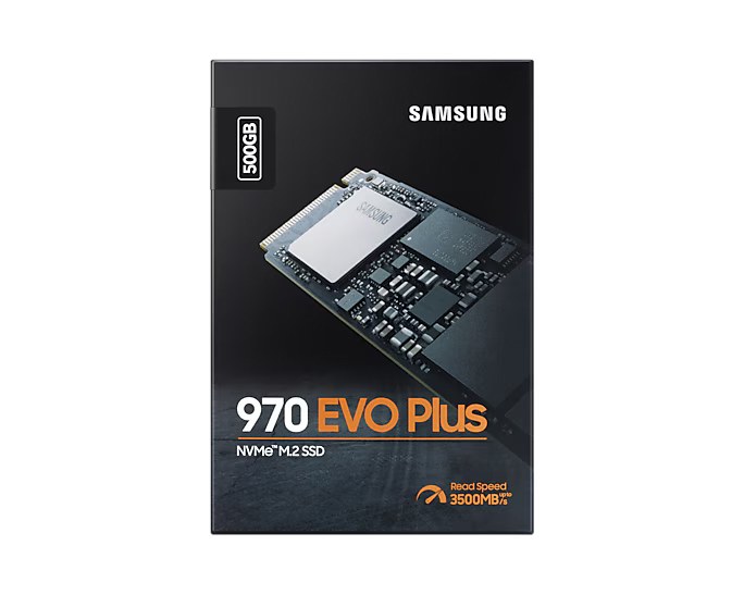 Samsung 970 EVO PLUS 500GB - PCIe Gen3 x4 M.2 NVMe SSD - MZ-V7S500BW