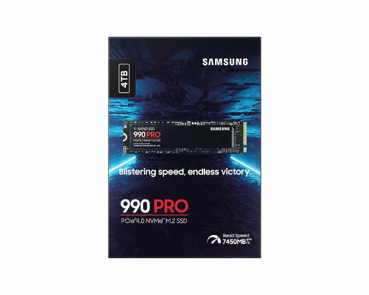Samsung 990 PRO 4TB - PCIe Gen4 x4 M.2 NVMe SSD - MZ-V9P4T0BW