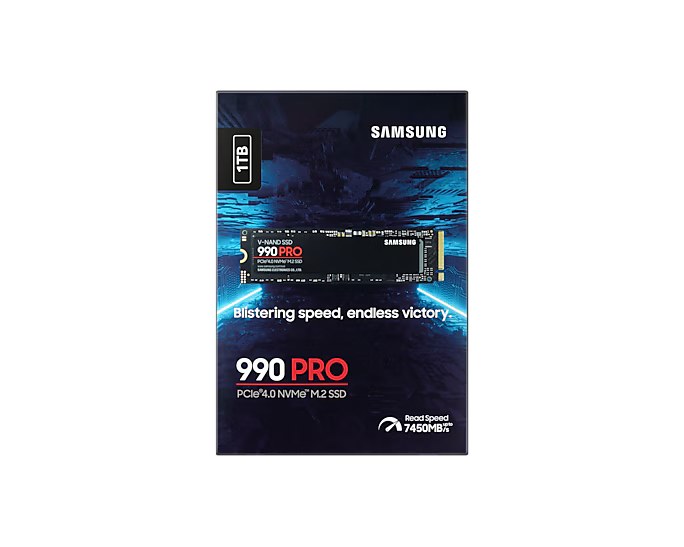 Samsung 990 PRO 1TB - PCIe Gen 4 x4 M.2 NVMe SSD - MZ-V9P1T0BW