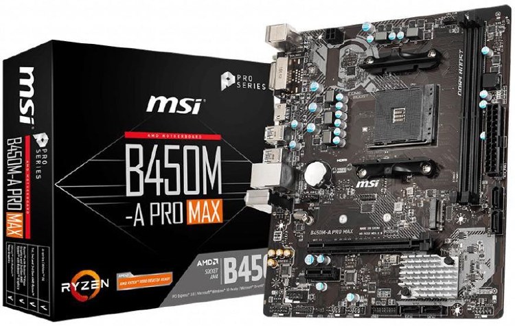 MSI B450-A PRO MAX AMD RYZEN Motherboard