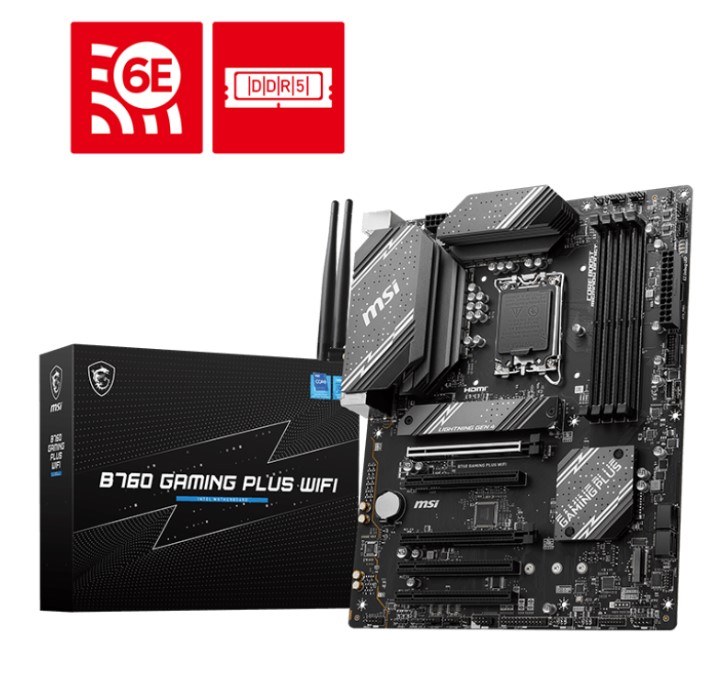 MSI PRO B760 GAMING PLUS WIFI INTEL 13TH GEN MOTHERBOARD