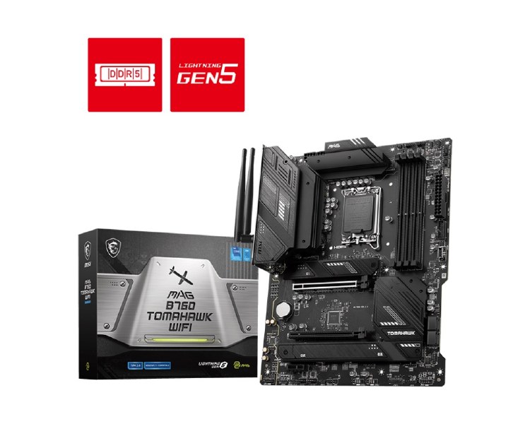 MSI MAG B760 TOMAHAWK WIFI INTEL 13TH GEN MOTHERBOARD