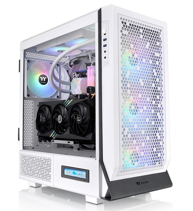 Thermaltake Ceres 500 Tempered Glass ARGB Mid Tower E-ATX Case Snow Edition