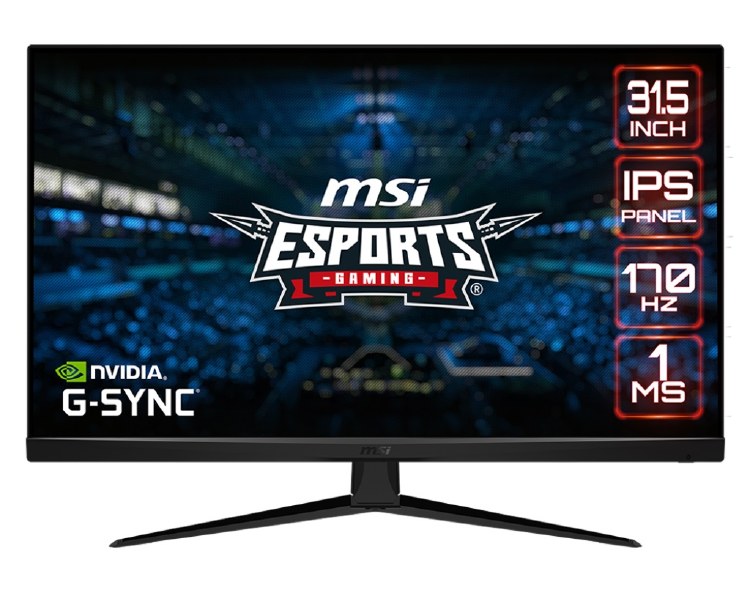 MSI G321Q - 31.5" IPS, 2560 x 1440 WQHD, 170Hz, 1ms, G-Sync Compatible/AMD FreeSync Premium