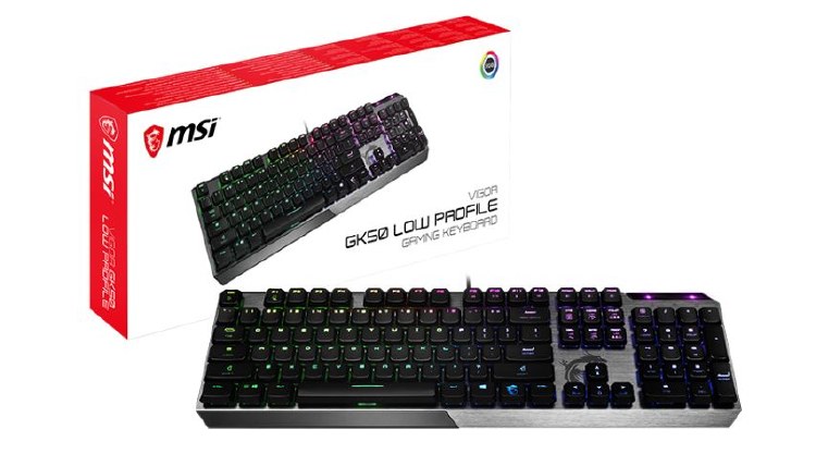 MSI VIGOR GK50 LOW PROFILE GAMING KEYBOARD
