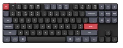 Keychron K1 Pro QMK/VIA Low Profile Hot-Swappable Gateron Wireless Custom Mechanical Keyboard (Blue Switch)
