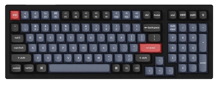 Keychron K4 Pro 96% QMK/VIA Wireless Keyboard RGB Backlit Hot-Swappable Keychron K Pro Mechanical Keyboard (Blue Switch) (K4P-H2)