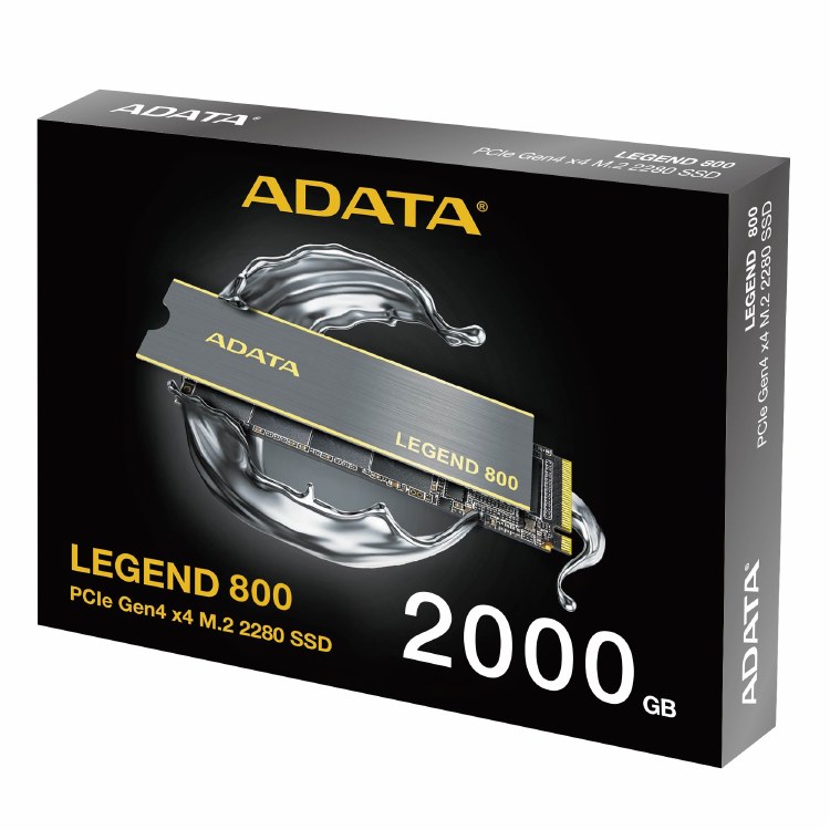 ADATA LEGEND 800 2TB - PCIe Gen4 x4 M.2 SSD - ALEG-800-2000GCS