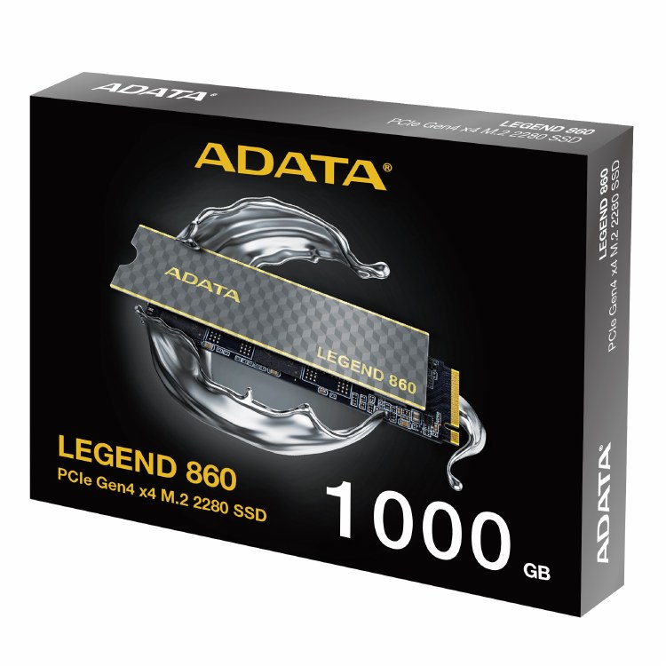ADATA LEGEND 860 1TB - PCIe Gen4 x4 M.2 NVMe SSD - SLEG-860-1000GCS