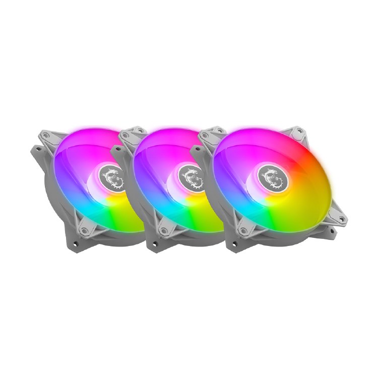 MSI MPG F120 ARGB-3B Addressable RGB Fan x 3 White