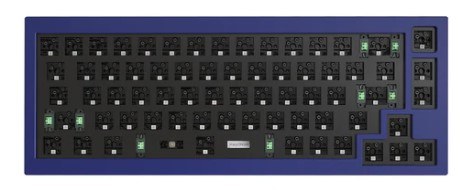 Keychron Q2 QMK 65% Custom Hot-Swappable Mechanical Keyboard Barbone Knob Version (Blue) (Q2-B3)