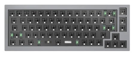Keychron Q2 QMK 65% Custom Hot-Swappable Mechanical Keyboard Barbone Knob Version (Grey) (Q2-B2)