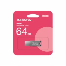 ADATA 64GB UV350 BLACK FLASH DRIVE USB 3.2 - AUV350-64G-RBK