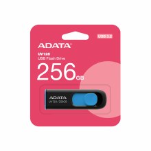 ADATA UV128 256GB - USB-A 3.2 Gen 1, Black/Blue - AUV128-256G-RBE