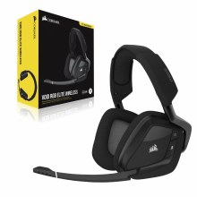 CORSAIR VOID RGB ELITE Wireless Premium Gaming Headset with 7.1 Surround Sound, Carbon - CA-9011201-AP CORSAIR VOID RGB ELITE Wireless Premium Gaming Headset with 7.1 Surround Sound, Carbon - CA-9011201-AP