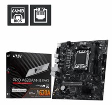MSI PRO A620AM-B EVO AMD Ryzen AM5 Motherboard