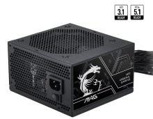 MSI MAG A750BN PCIE5 III 750W Up to 85% (80 Plus Bronze) ATX Power Supply Unit