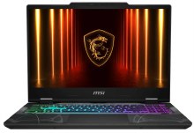 MSI Cyborg 15 B13WFKG-1058AU Translucent Black 15.6" FHD (1920 x 1080) IPS, 144Hz  5060 8GB Intel Core i7 13620H DDR5 16GB 512GB NVMe PCIe Gen4x4 SSD Windows 11 Home 4cell, 55.2Whr 1 Year Wty