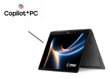 MSI Prestige 14 Flip AI+ D3MTG-012AU Platinum Gray 14" FHD+ (1920 x 1200) OLED, Intel Arc Graphics Intel Core Ultra 9 386H LPDDR5X 32GB 2TB NVMe PCIe Gen4x4 SSD Windows 11 Home, 81Whr 1 Year Wty