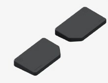 NuPhy Node Series High-Profile Silicone Wrist Rest (Ink Gray)