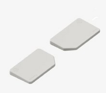 NuPhy Node Series Low-Profile Silicone Wrist Rest (Lunar White)