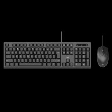 Fantech GO KM101 Full size Office Silent Wired Spill resistant Keyboard and Mouse Combo