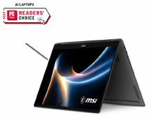 MSI Prestige 16 Flip AI+ C3MTG-242AU, 16" 16:10 2.8K (2880 x 1800) OLED 120Hz Touch, Intel Core Ultra 9 386H, LPDDR5 32GB, 1TB NVMe PCIe SSD Gen4x4 w/o DRAM, Windows11 Pro, 81Whr, 3 Year Warranty