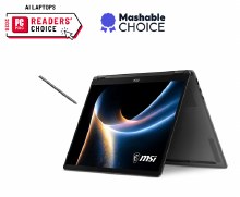 MSI Prestige 14 Flip AI+D3MTG-218AU Platinum Gray 14" FHD+ (1920 x 1200) OLED, Intel Arc Graphics Intel Core Ultra 9 386H LPDDR5X 32GB 1TB NVMe PCIe Gen4x4 SSD Windows 11 Home, 81Whr 1 Year Wty