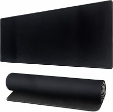 Black Mousepad/Deskmat - 800mm x 300mm, Black