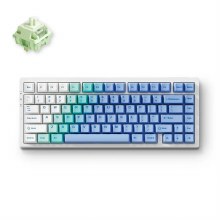 MCHOSE G75 Pro Tri-mode Gasket Structure Gaming Mechanical Keyboard, Arctic Snow, Matcha Latte Switch,KBMCG7512