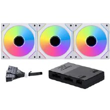 Lian Li SL120-3 UNI FAN INFINITY 120mm ARGB PWM 2200RPM  1Set ( 3 PC) White with Controller