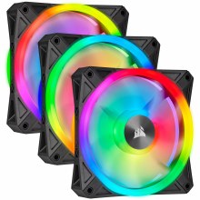 Corsair QL120 RGB Fan Pack - 3 Pack, 120mm, Black