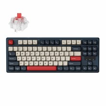 Keychron J4 - Standard Profile, Wired and Wireless, Hot-Swappable, Red Switch, Dark Blue - KBKCKJ4H1Z