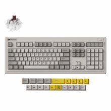 Keychron R6 - Standard Profile, Wired and Wireless, Hot-Swappable, Brown Super Switch, Retro - KBKCR6M3