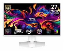 MSI MAG 272QPW QD OLED X28 - 26.5" QD-OLED, 2560 x 1440 WQHD, 280Hz, 0.03ms, Adaptive-Sync