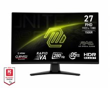 EX-DISPLAY: MSI MAG 274CXF - 27" Rapid VA, 1920 x 1080 FHD, 280Hz, 0.5ms, AMD FreeSync Premium
