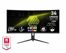 EX-DISPLAY: MSI MAG 342CQR E2 - 34" VA, 3440 x 1440 UWQHD, 180Hz, 1ms, AMD FreeSync Premium