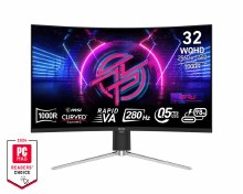 EX-DISPLAY: MSI MPG 325CQRXF - 31.5" Rapid VA, 2560 x 1440 WQHD, 280Hz, 0.5ms, Adaptive-Sync