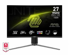 MSI Optix MAG 27CQ6PF - 27" Rapid VA, 2560 x 1440 QHD, 180Hz, 0.5ms, AMD FreeSync