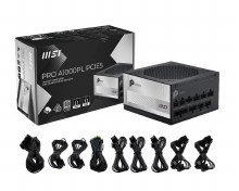 MSI PRO A1000PL PCIE5 Power Supply - 1000W, 80 Plus Platinum, Modular, ATX, Black