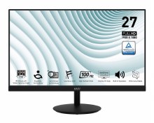 MSI PRO MP271A - 27" IPS, 1920 x 1080 FHD, 100Hz, 1ms