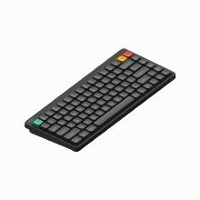 NuPhy Node75 - Low Profile, Wired and Wireless, Hot-Swappable, Blush Nano Switch, Ink Gray - KBNPN75GYBHNANO