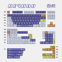 KeyTok KDA Y2K Dye Sub PBT Keycaps - 170 Keys - (Beyond)